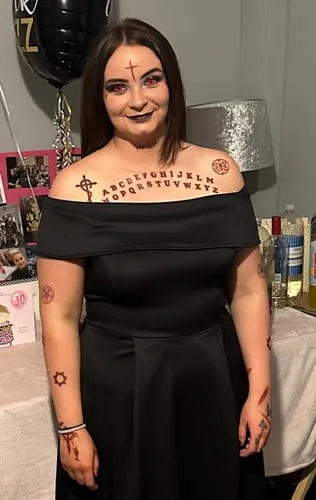 Smiffys Make-Up FX tatuaggi temporanei satanici