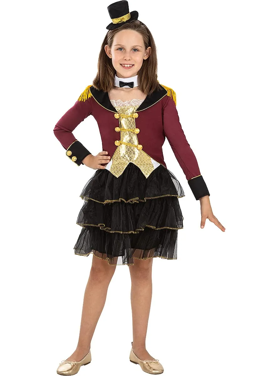Funidelia Costume da Domatrice Bambina Rosso 10-12 Anni Circo