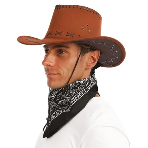 P'tit Clown Bandana Cowboy Adulto Nera