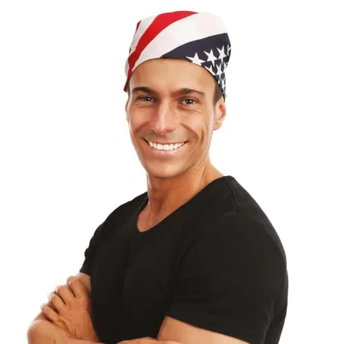P'tit Clown RE21081 bandana bandiera USA costume
