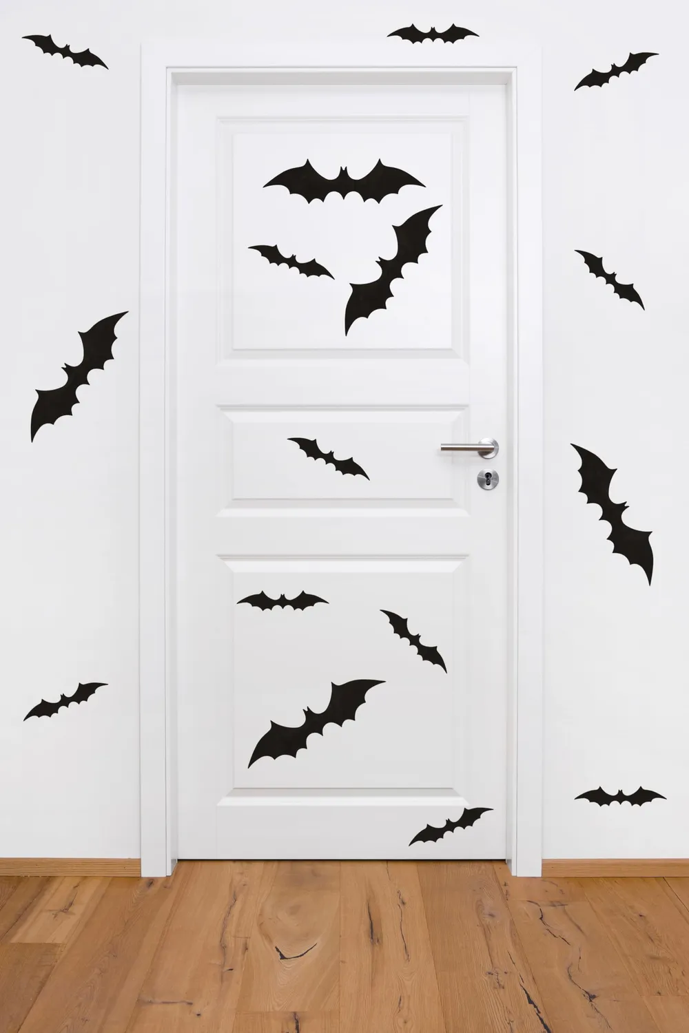 P'tit Clown re22936 adesivi pipistrello 60 pezzi neri 3D