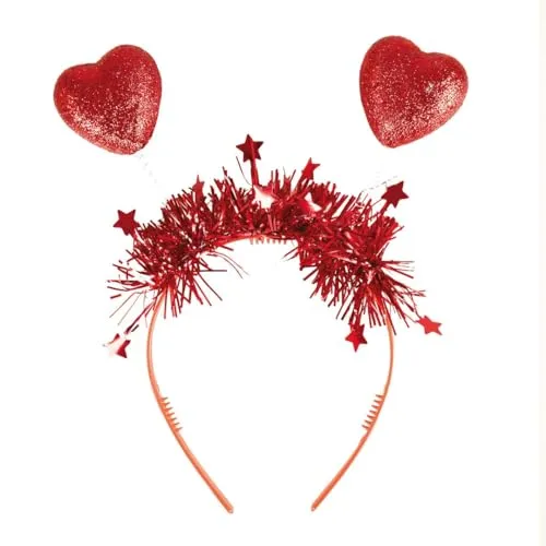 P'tit Clown re22654 cerchietto cuori rossi glitter San Valentino