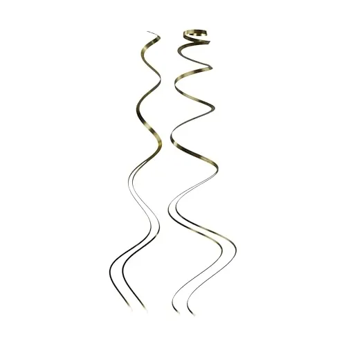 P'tit Clown spirali metallizzate oro 12 pezzi festa