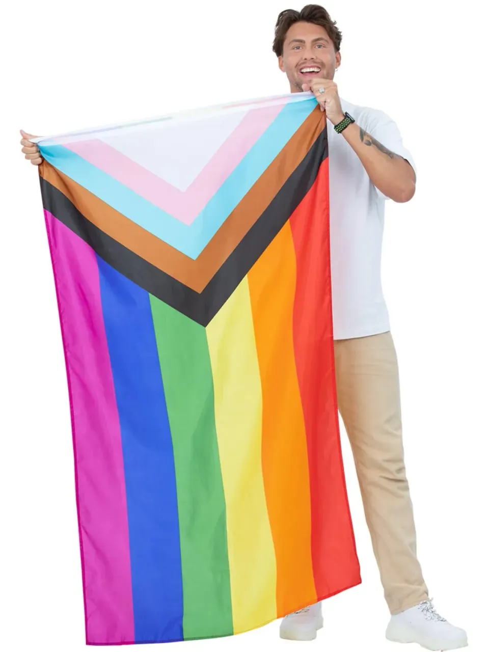 Smiffys Pride Flag bandiera arcobaleno 152x91 cm poliestere