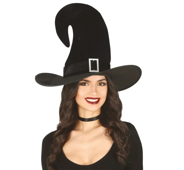 Guirca Cappello Strega Nero accessorio halloween