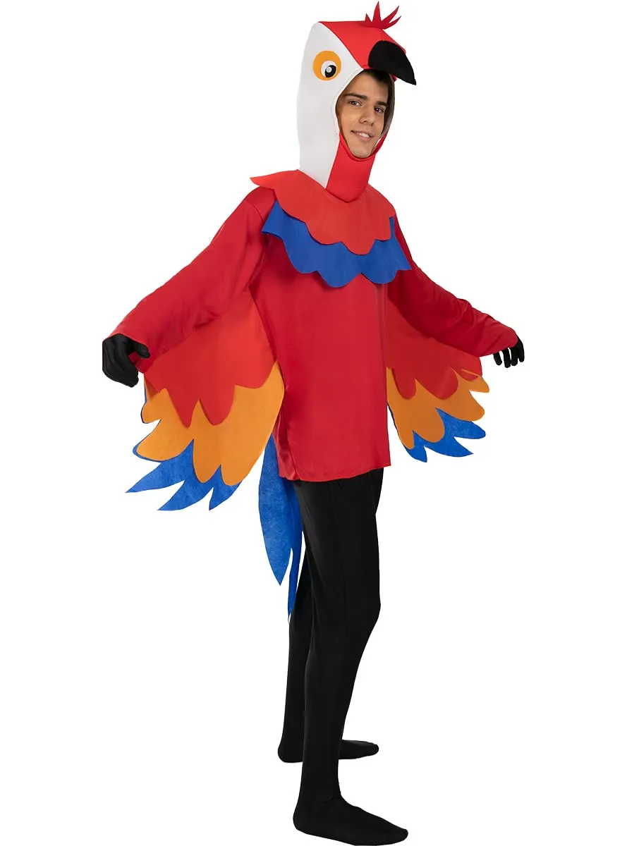 Funidelia Pappagallo costume adulto L-XL rosso