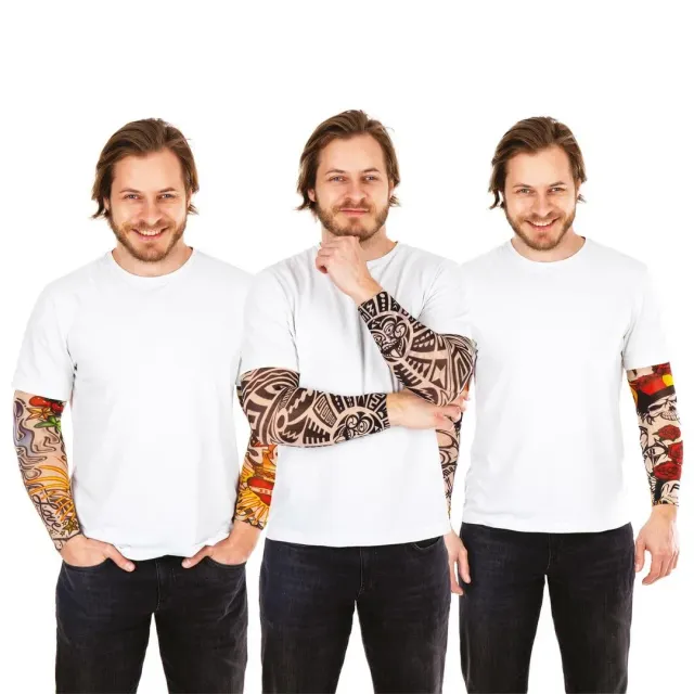 P'tit Clown 18590 maniche tatuaggio adulto 42 cm multicolore