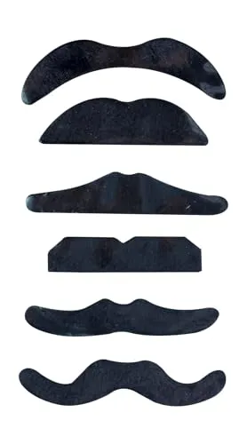 P'tit Clown Baffi finti adulto set 6 pezzi assortiti