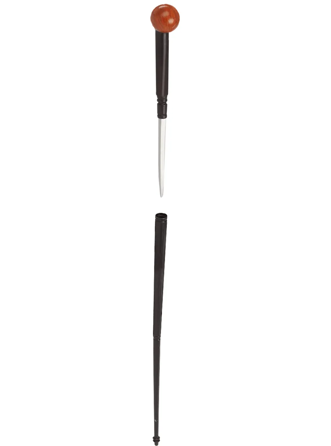 Funidelia bastone pugnale nascosto bianco 80 cm