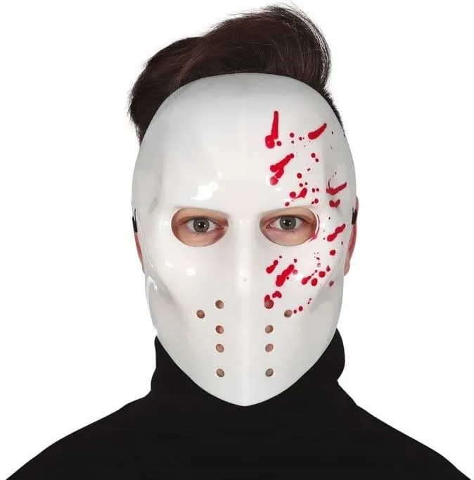 Fiestas Guirca Hockey maschera bianca per Halloween