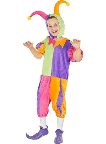 Funidelia Giullare costume bambino rosso 3-4 anni