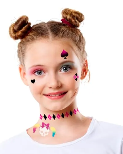 Fiestas Guirca Stencil Trucco Bambini Fucsia per Feste