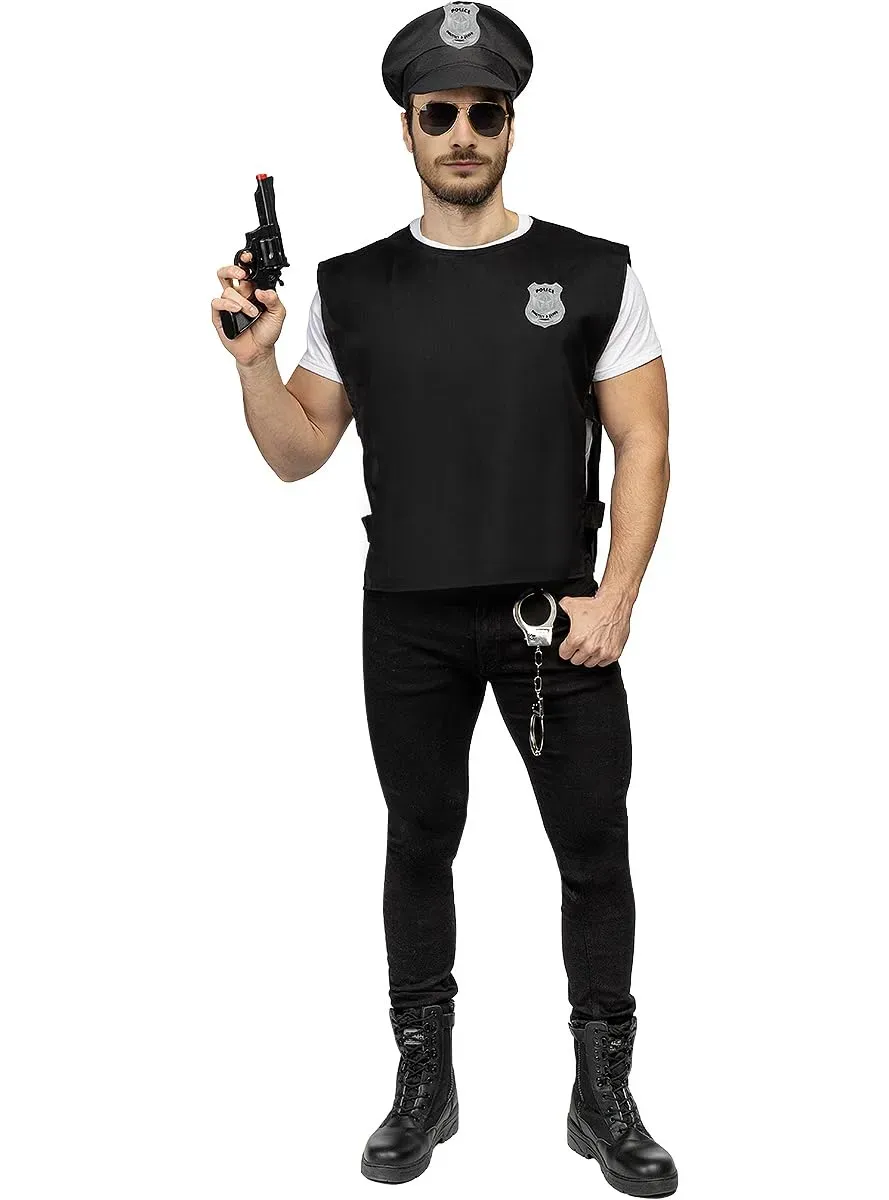 Funidelia Polizia Kit Accessori Costume Nero unisex
