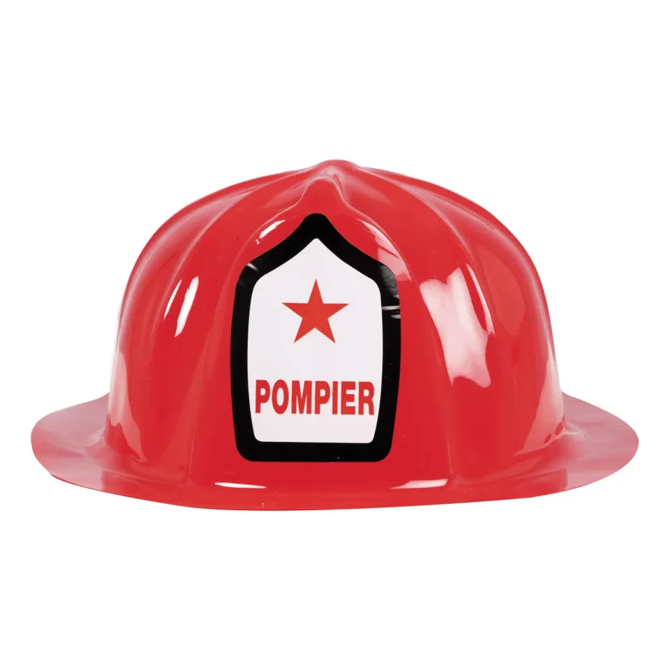 P'tit Clown 60100 casco pompiere rosso adulto