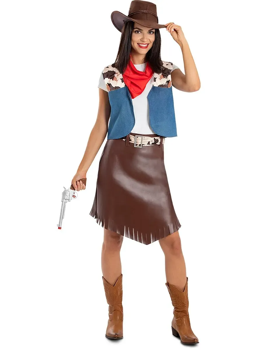Funidelia Cowboy Costume Donna S-M Marrone