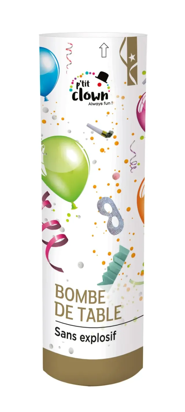 P'tit Clown Bomba da Tavolo Sorpresa 24 cm Festa