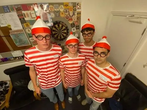 Smiffys Where's Wally Kit Costume Uomo M a Righe