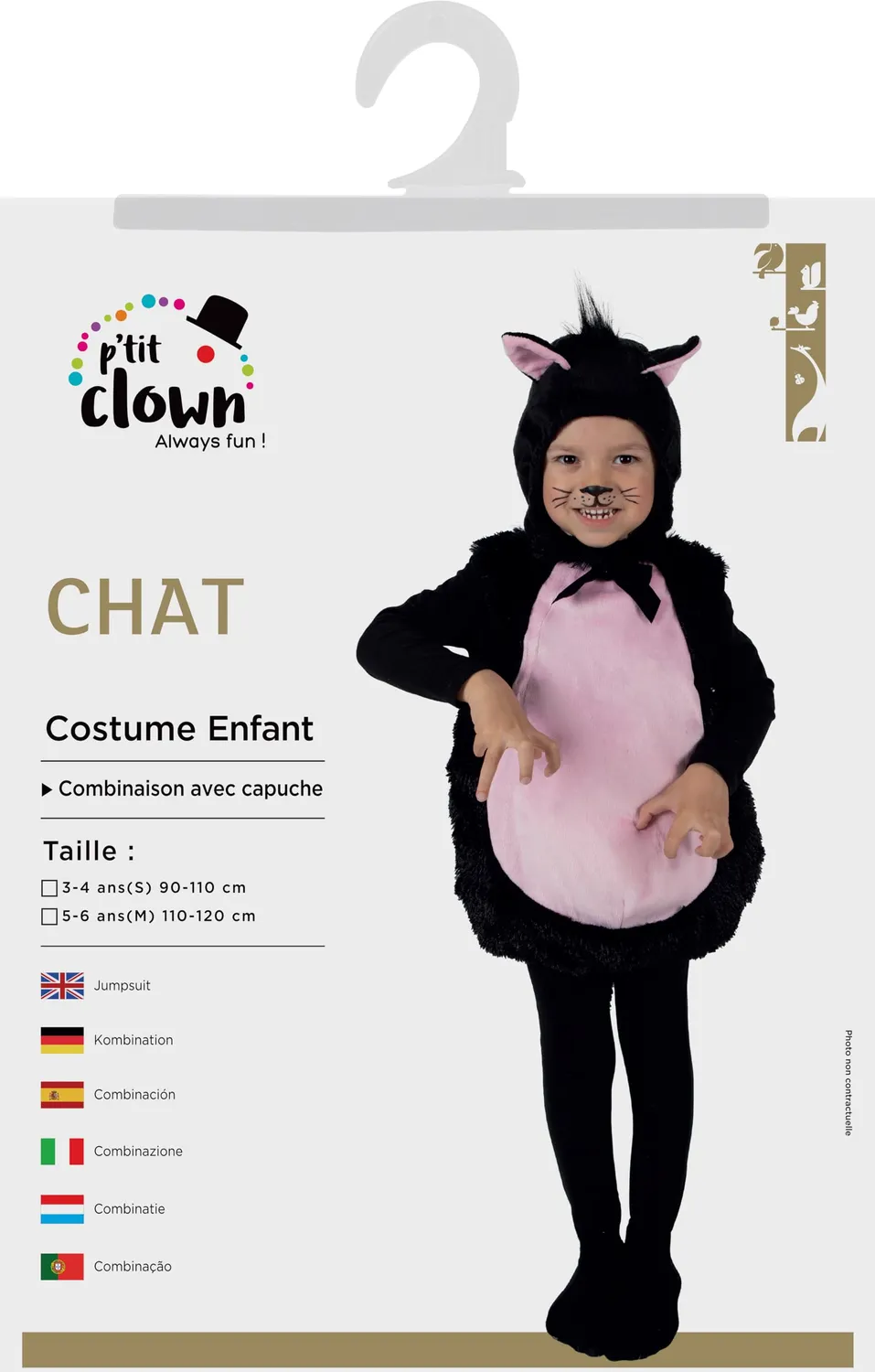 P'tit Clown Al Capone cappello bianco adulto