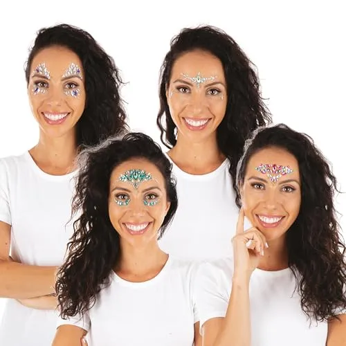 P'tit Clown strass adesivi viso modello casuale autoadesivi