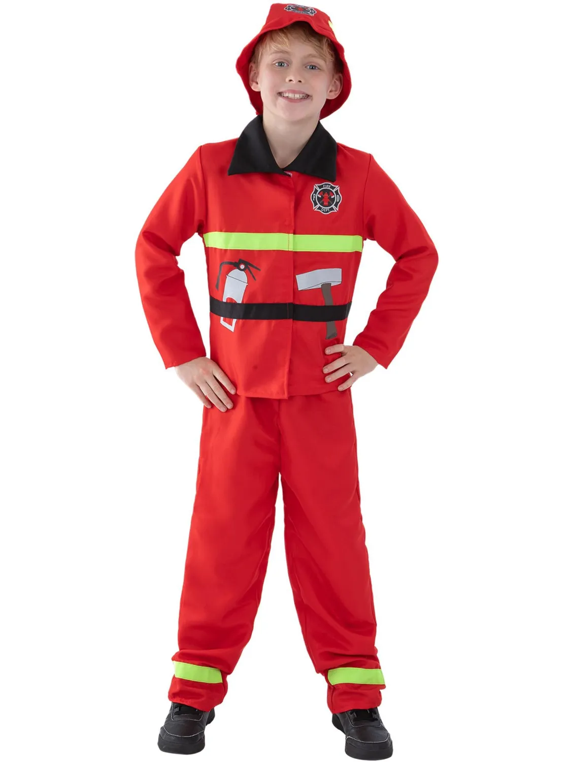 Smiffys Fire Fighter costume pompiere Small 4-6 anni