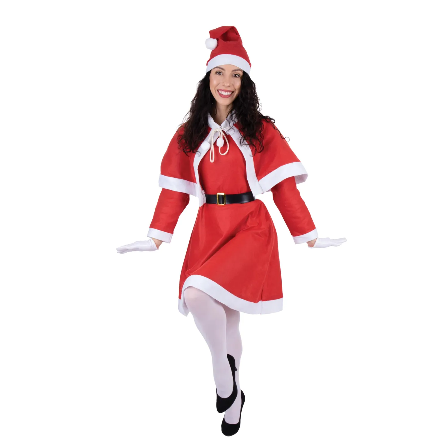 P'tit Clown Costume Madre Natale Donna in feltro