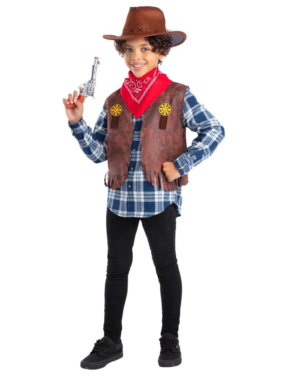 Smiffys Cowboy kit western bambino con cappello