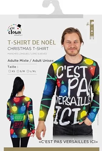P'tit Clown maglietta Natale Non è Versailles qui adulto