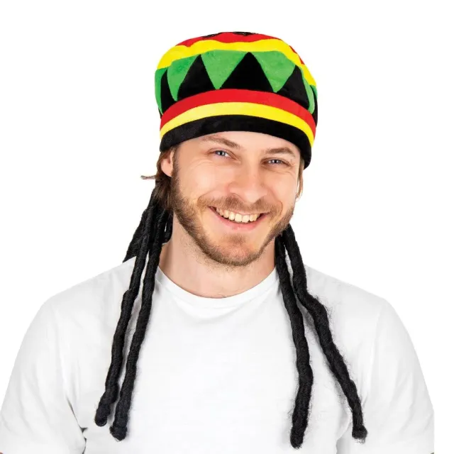 P'tit Clown 14782 berretto rasta velluto dreadlocks multicolore adulto