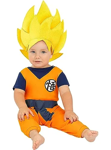 Funidelia Dragon Ball Goku Bebè costume neonato arancione