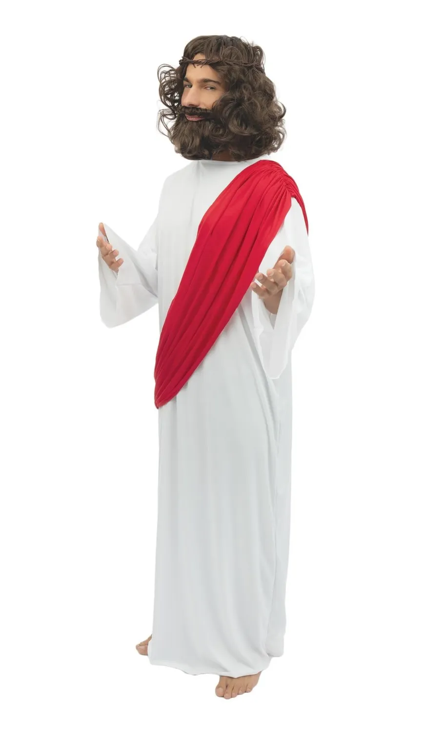 P'tit Clown Costume Gesù Adulto Tunica Mantello L-XL