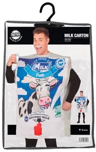 Fiestas Guirca Cartone Latte costume uomo taglia L