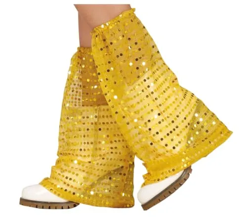 Guirca Zampe Elefante Paillettes Gambali Oro 40 cm