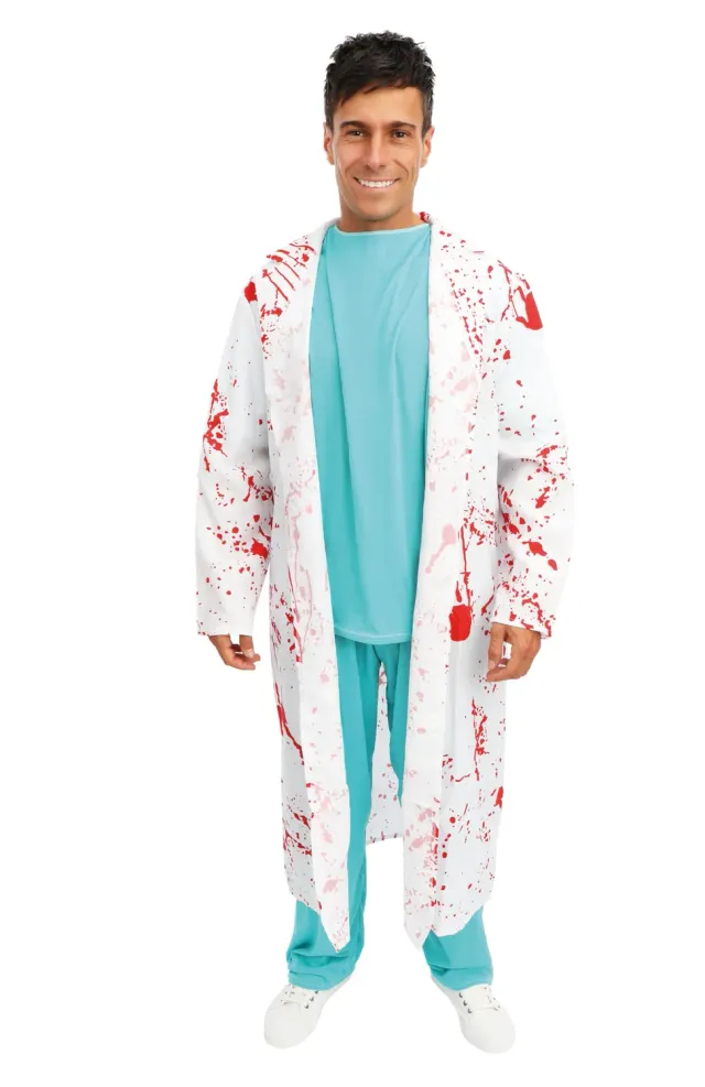 P'tit Clown chirurgo insanguinato costume adulto