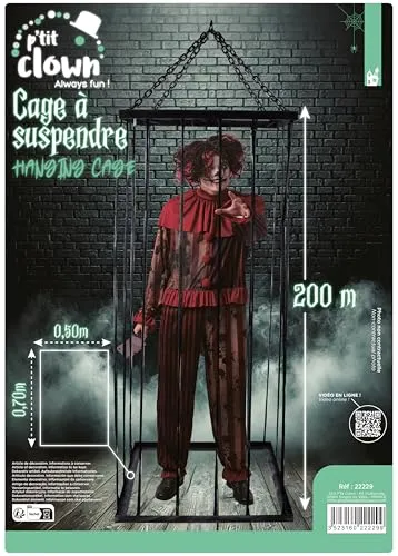 P'tit Clown 22229 Gabbia Appesa Halloween 2 m