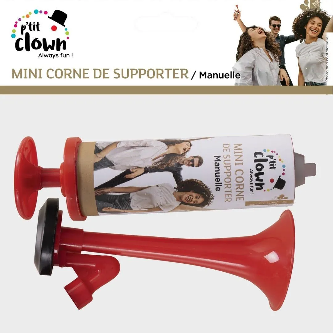 P'tit Clown Mini Corno trombetta tifoso manuale rossa