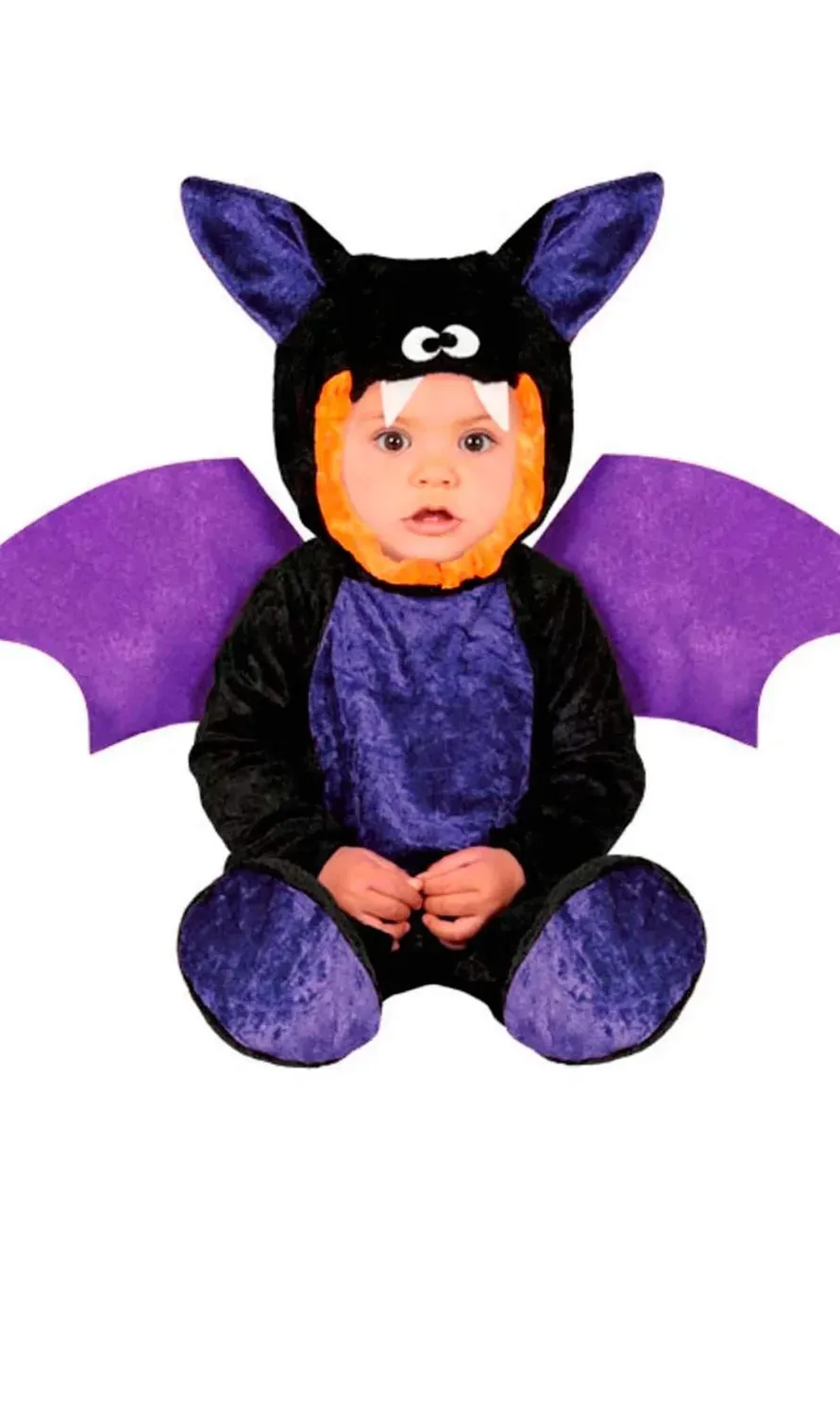 Guirca Costume Pipistrello Neonato 18-24 Mesi Nero Viola