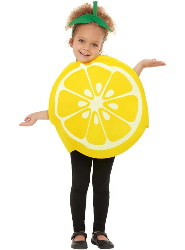 Funidelia limone costume bambini 3-6 anni giallo