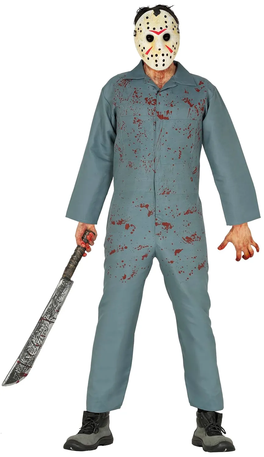 Guirca Psicopatico costume horror XL 54-56 tuta e maschera
