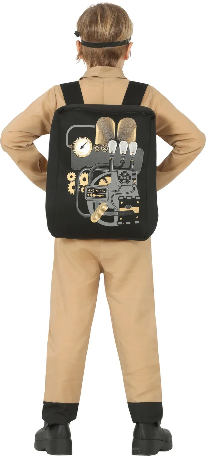 Guirca Costume Cacciatore Fantasmi Bambini Beige 10-12 Anni