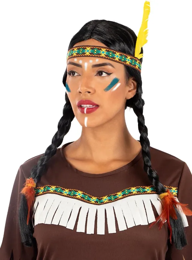 Funidelia Fascia Indiana Marrone Accessorio Costume Unisex