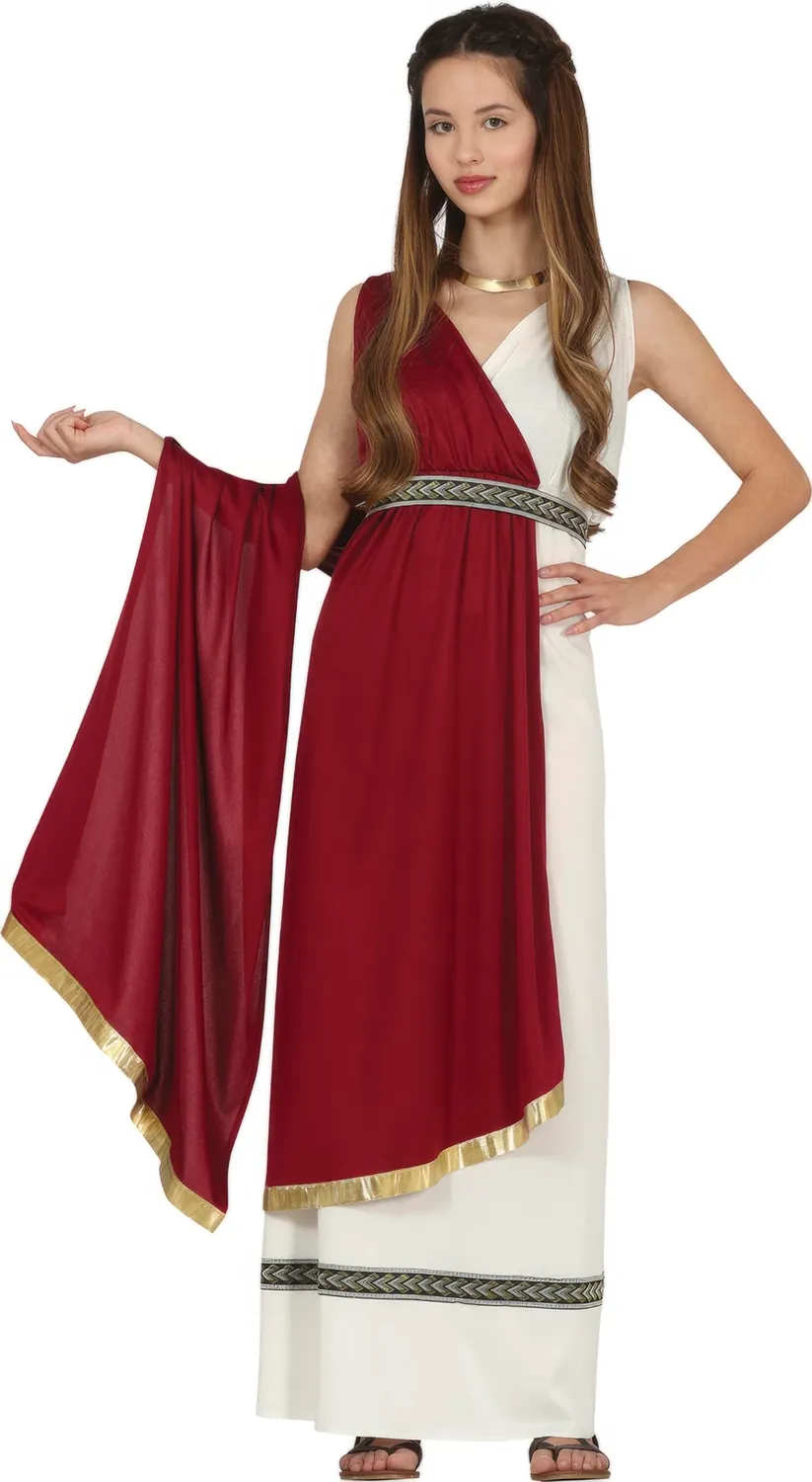 Guirca Romana Ragazza Teenager costume rosso 14-16 anni