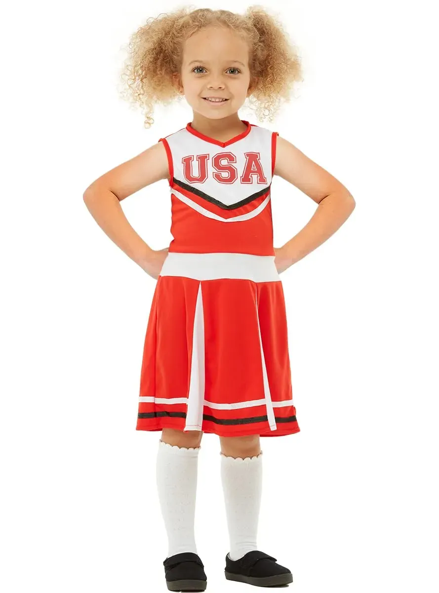 Funidelia Cheerleader costume bambina rosso 7-9 anni
