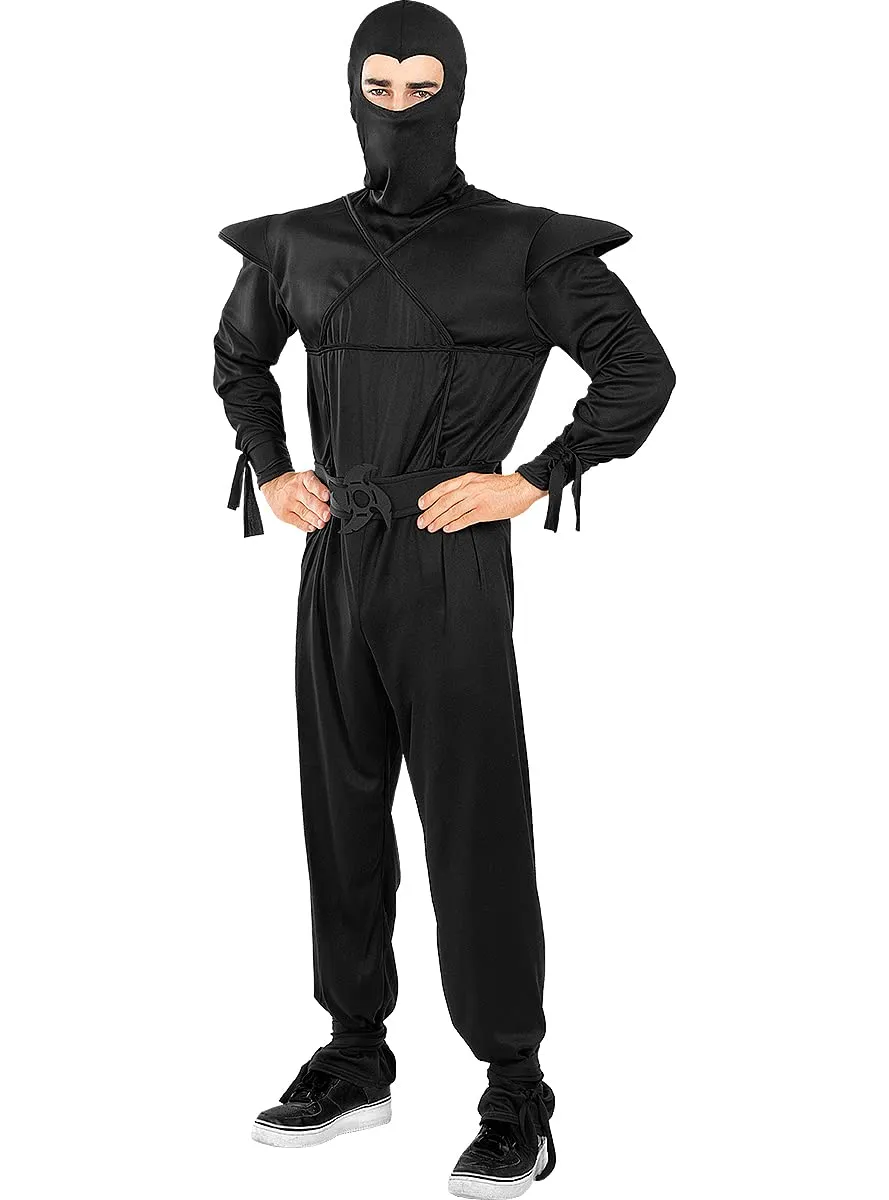Funidelia Ninja costume uomo S-M nero coprente