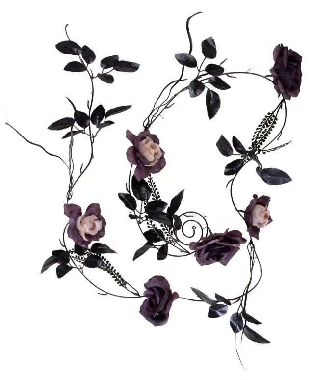 P'tit Clown ghirlanda fiori viola 2,20 m decorazione