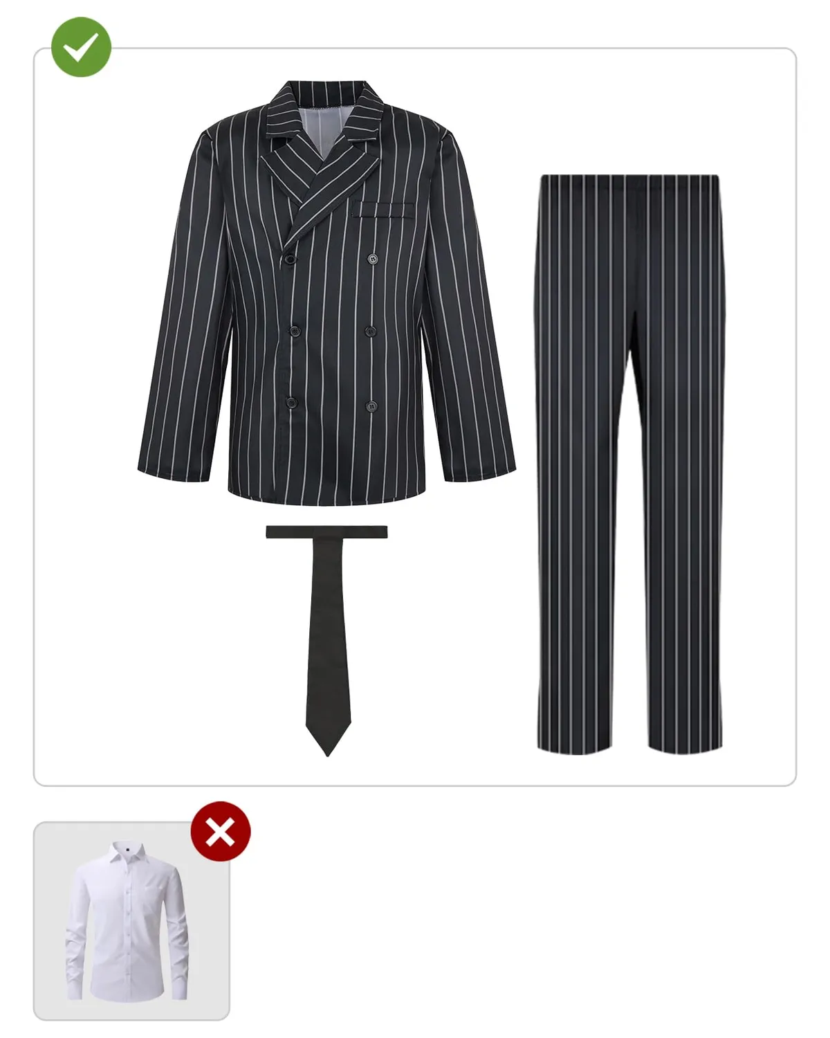 Funidelia Gomez Addams costume uomo M ufficiale