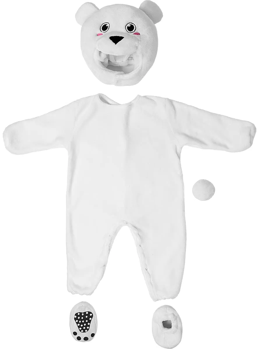 Funidelia Orso Polare Costume Neonato Bianco Morbido