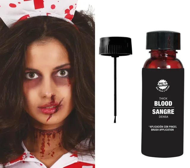 Fiestas Guirca Sangue Finto Denso trucco 60 ml pennello