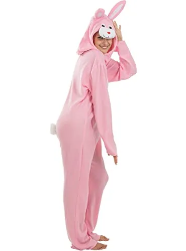 Funidelia Coniglio rosa costume adulto L-XL bianco