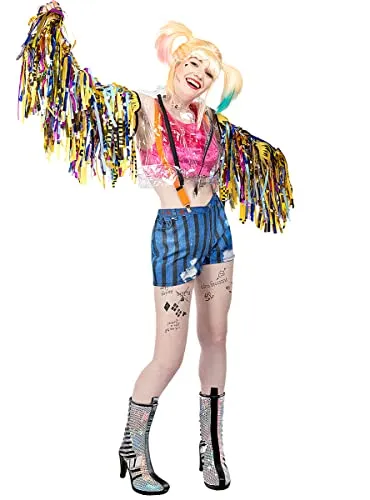 Funidelia Harley Quinn Frange costume donna multicolore