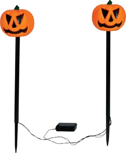 Fiestas Guirca Zucca lanterne giardino 50 cm 2 pezzi arancione